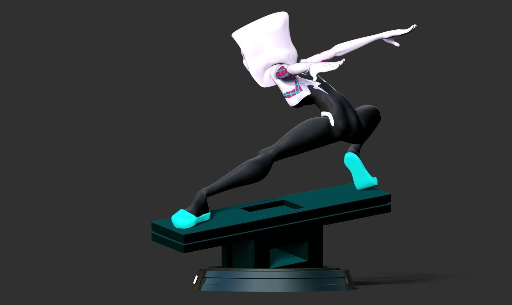 Spider-Gwen Fanart 3D print model_12