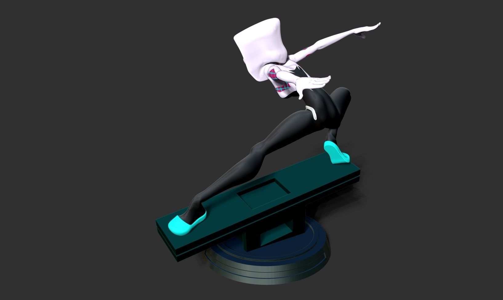 Spider-Gwen Fanart 3D print model_19