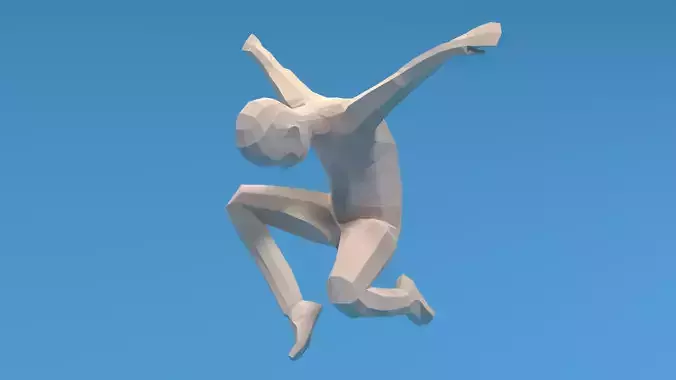Low Poly Kid Jumping