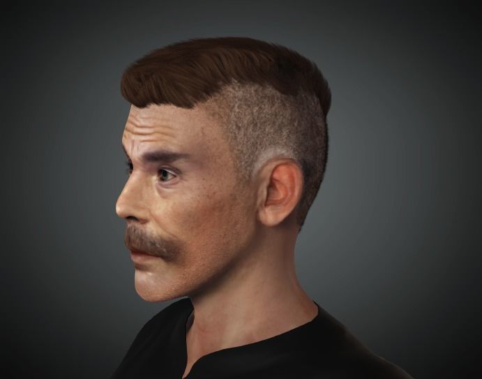 An Old Man 3D model_2