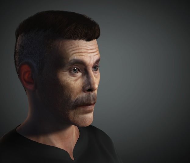 An Old Man 3D model_1