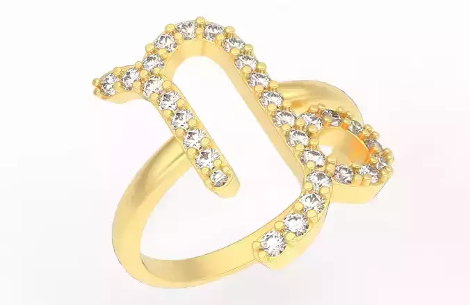 Capricorn Ring  3D print model