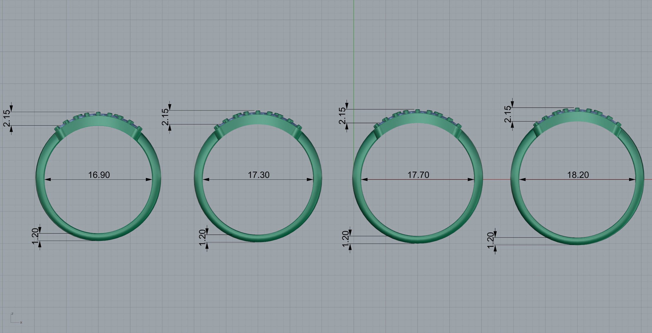 Gemini Ring 3D print model_11