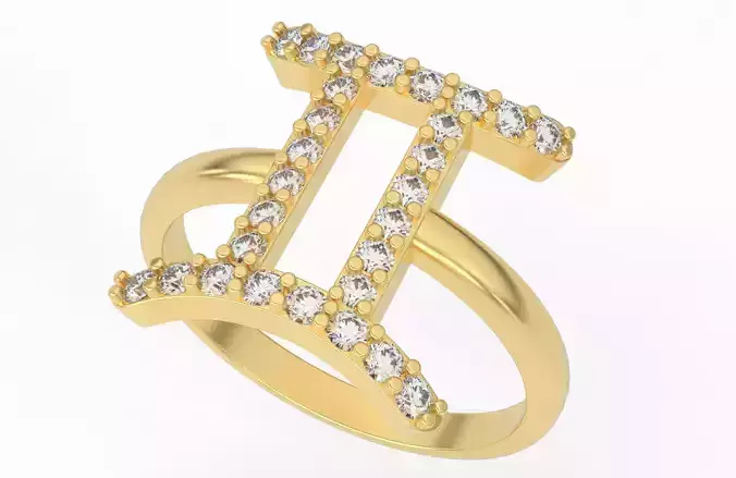 Gemini Ring 3D print model