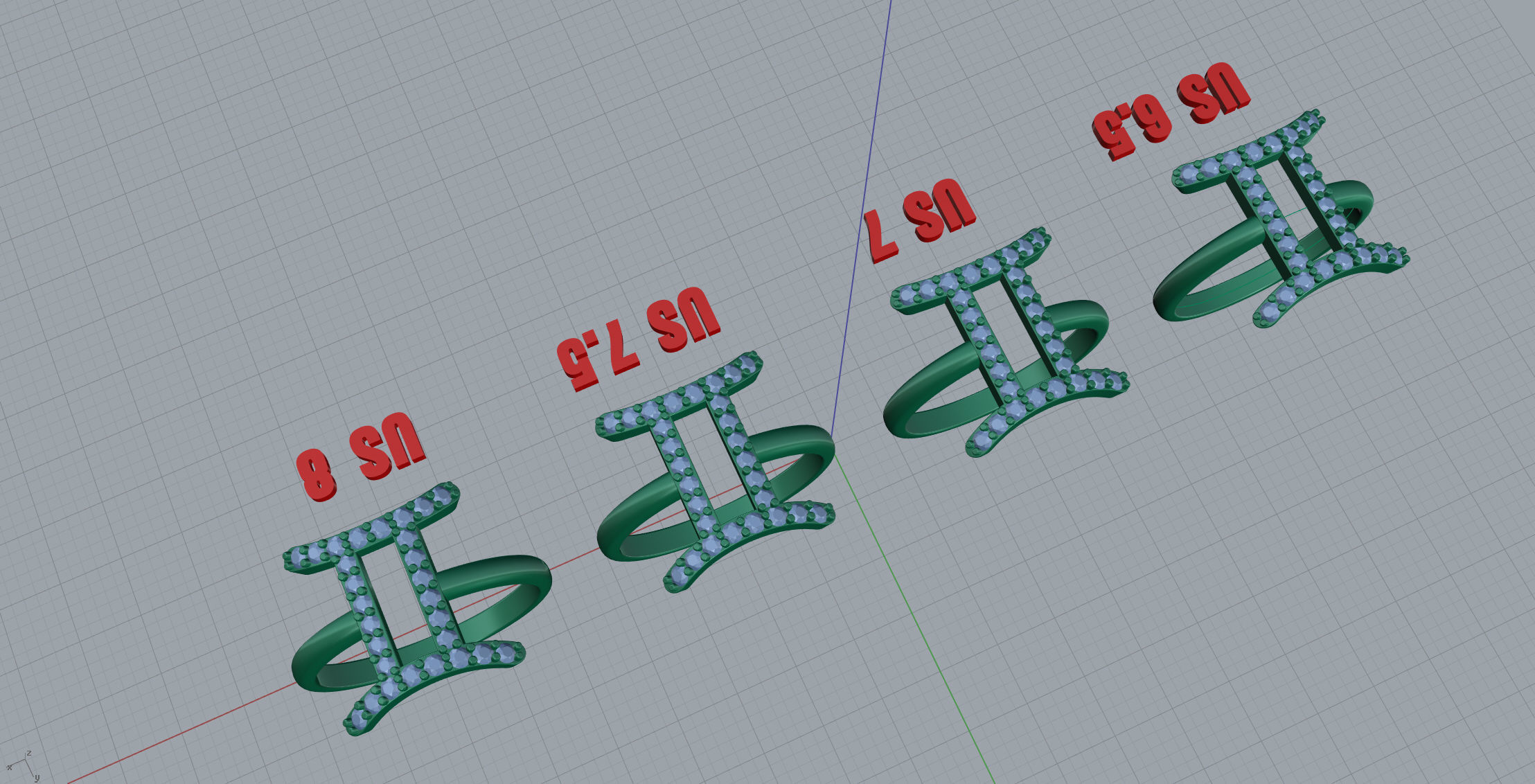 Gemini Ring 3D print model_10