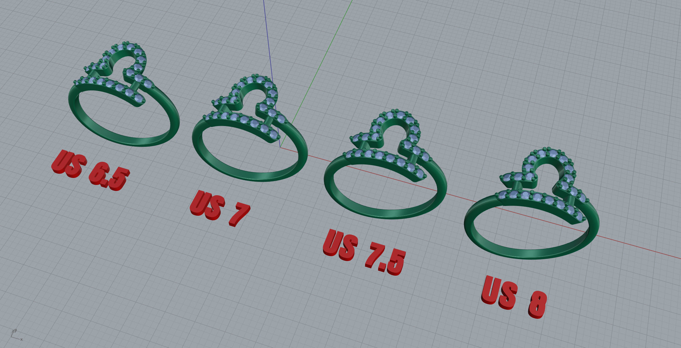 Libra Ring 3D print model_8