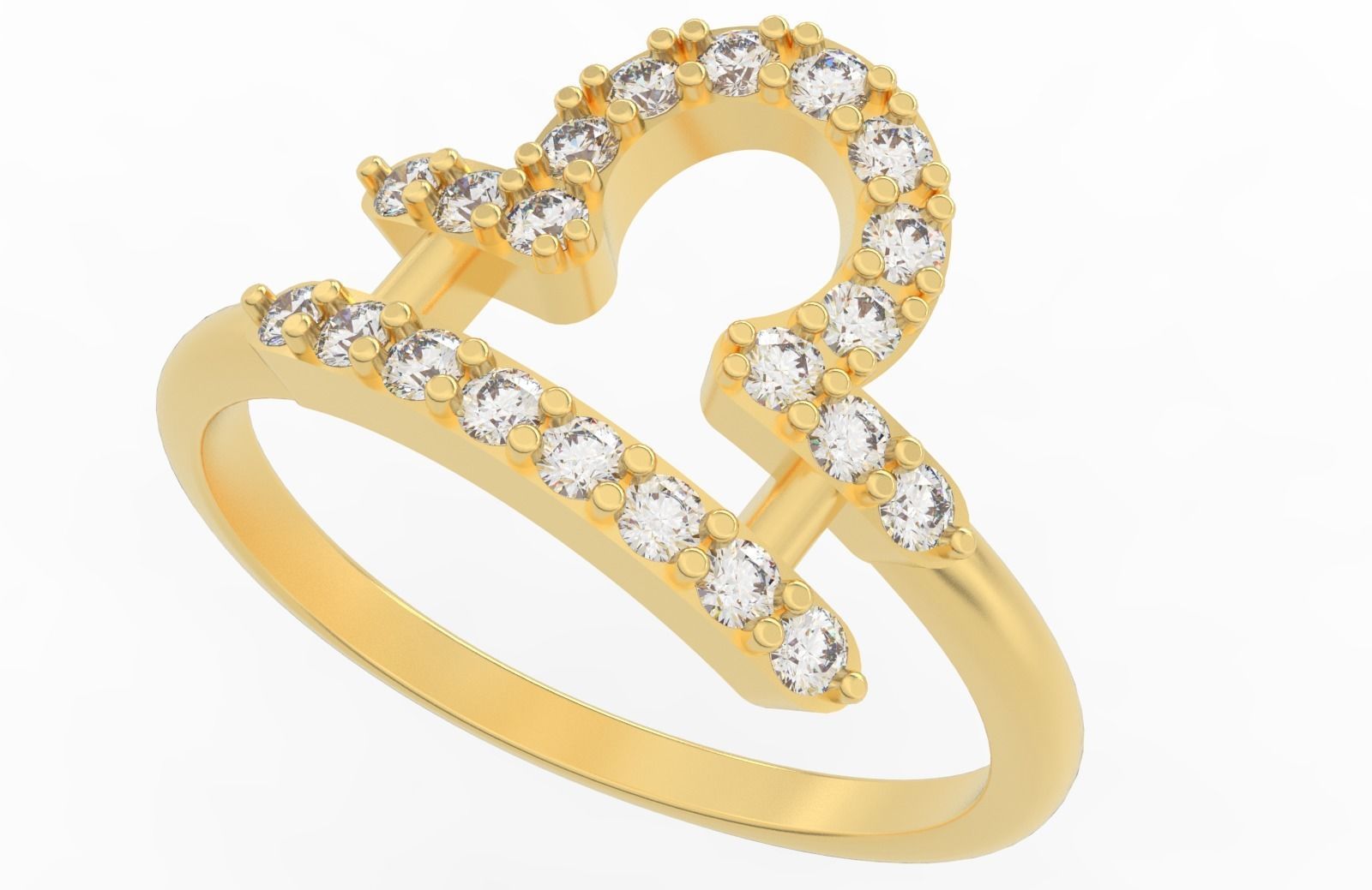 Libra Ring 3D print model_2