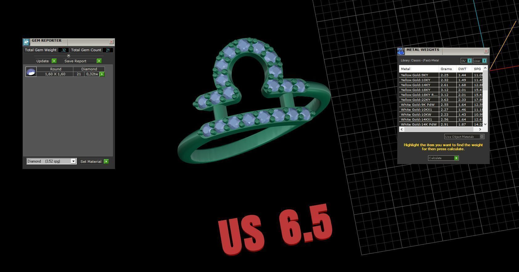 Libra Ring 3D print model_14