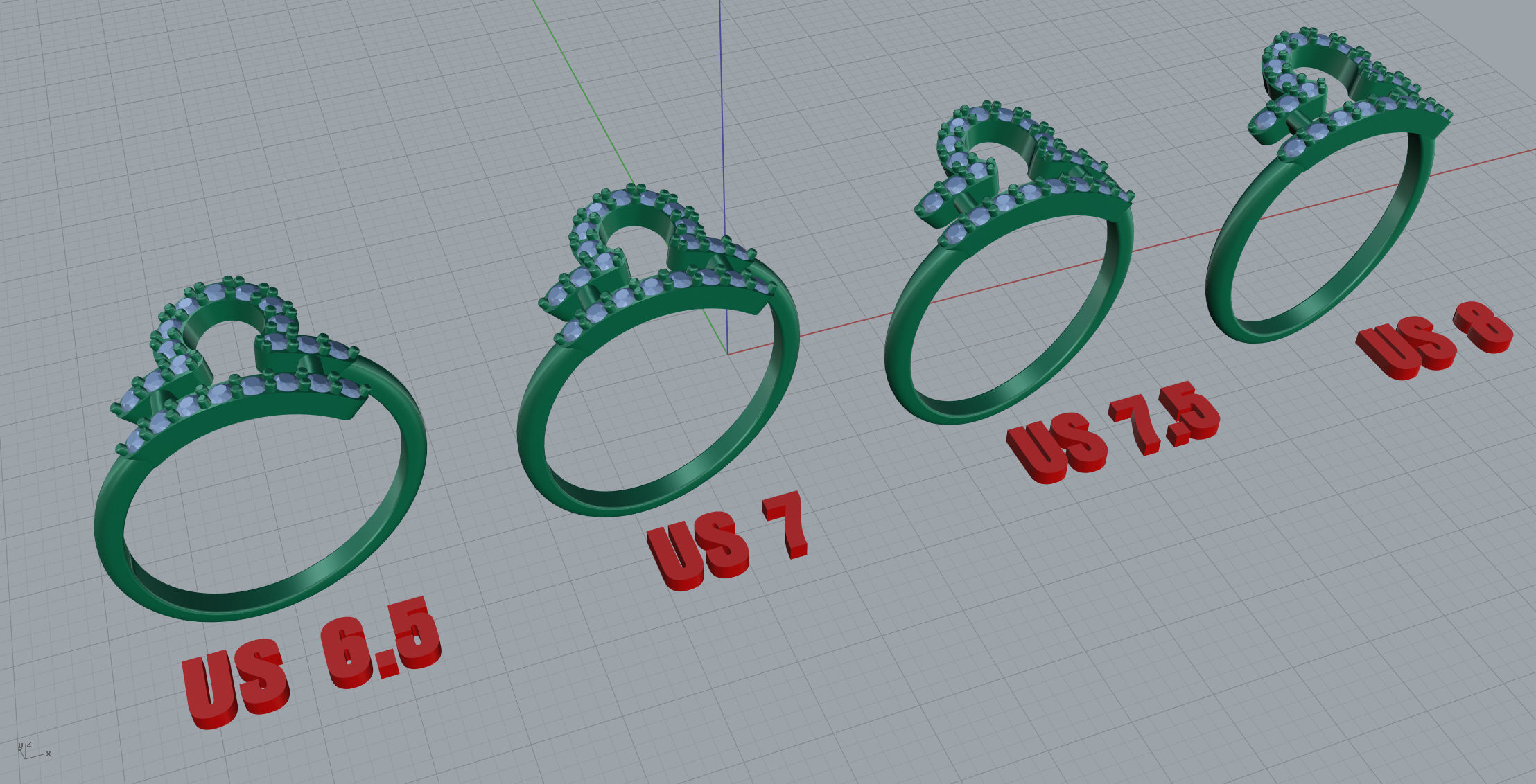 Libra Ring 3D print model_7