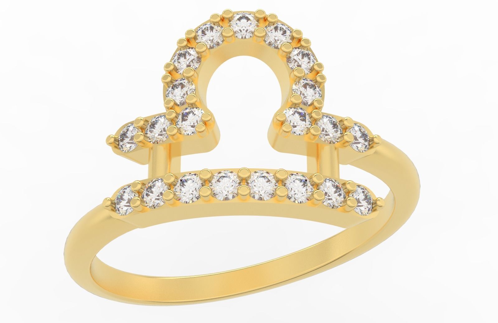 Libra Ring 3D print model_1
