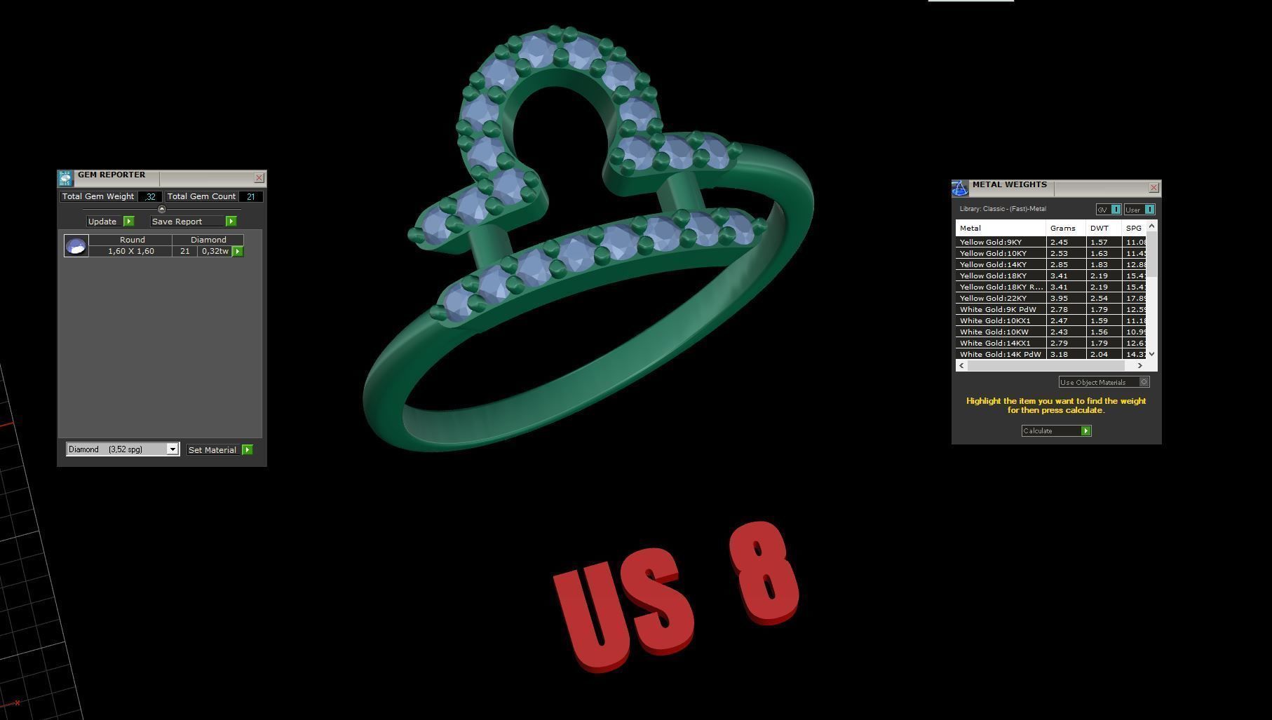 Libra Ring 3D print model_6