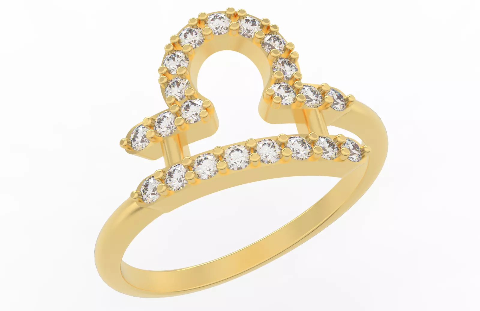 Libra Ring 3D print model_0