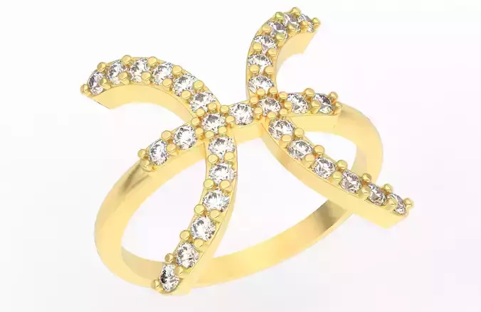 Pisces Ring 3D print model