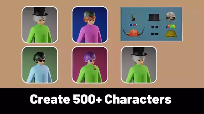 3d NFT Characters - Series LXXXIII