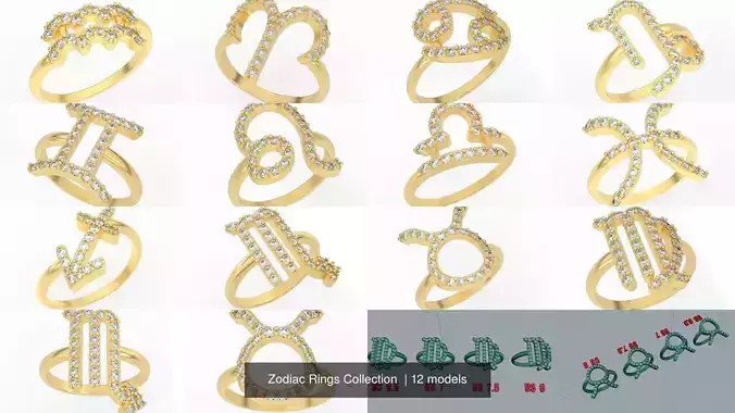 Zodiac Rings Collection  