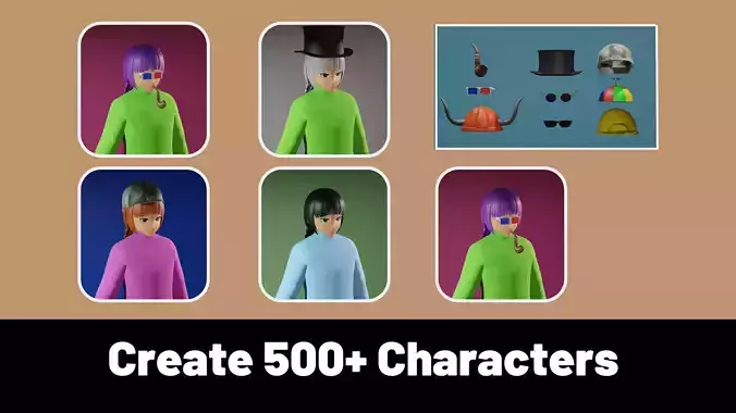 3d NFT Characters - Series LXXXIV