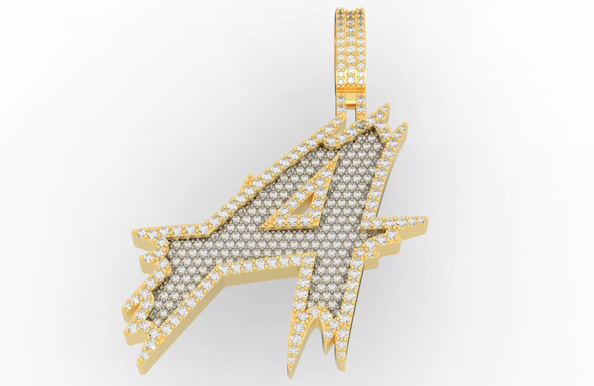 A Font Pendant 3D print model