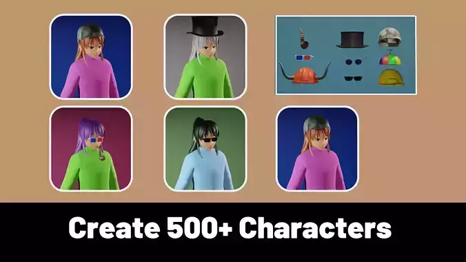 3d NFT Characters - Series LXXXV