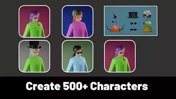 3d NFT Characters - Series LXXXVI