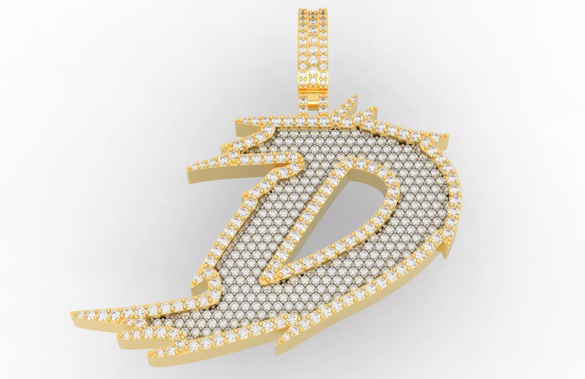 D Font Pendant 3D print model