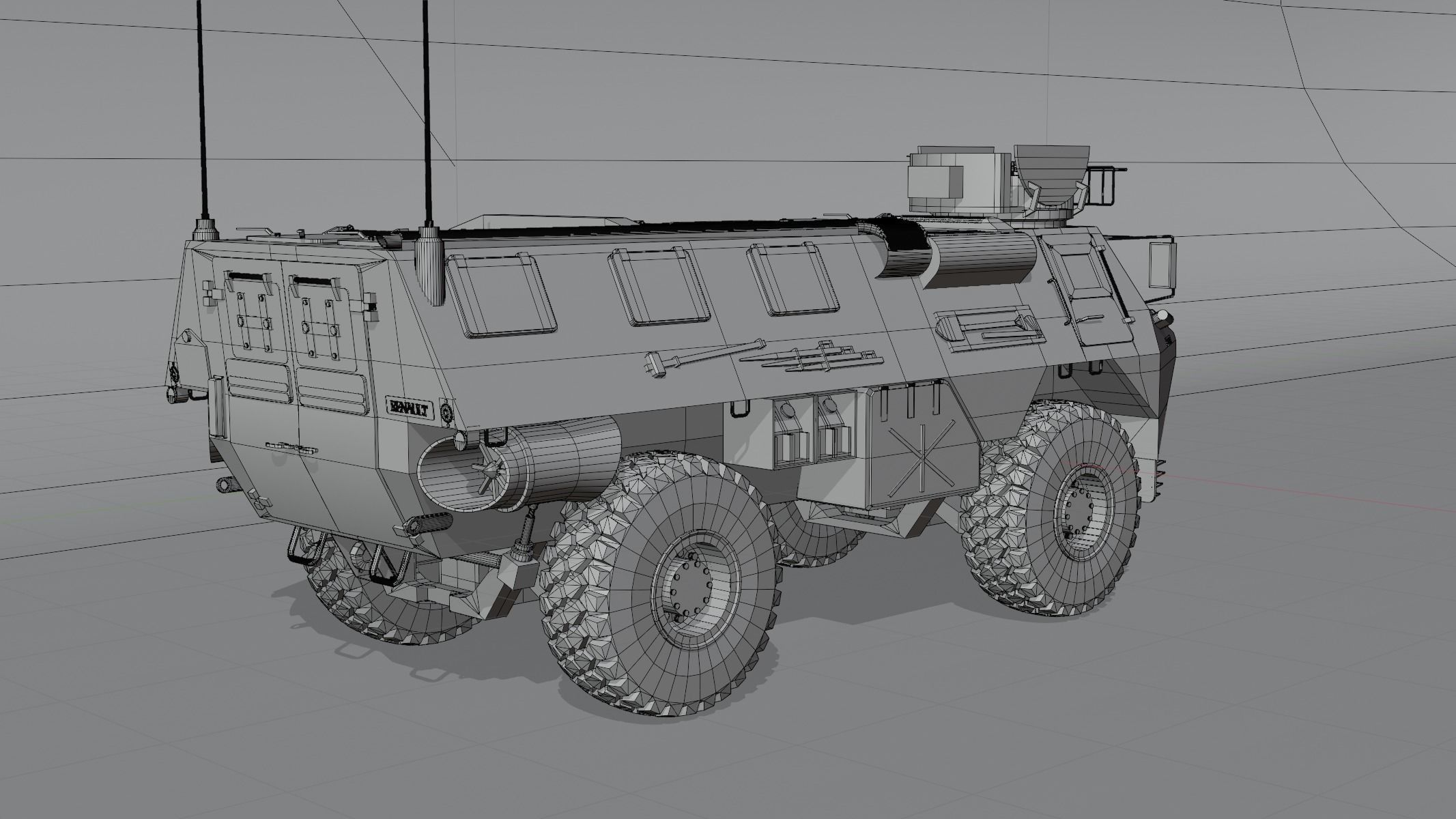 VAB APC 4x4 3D model_8