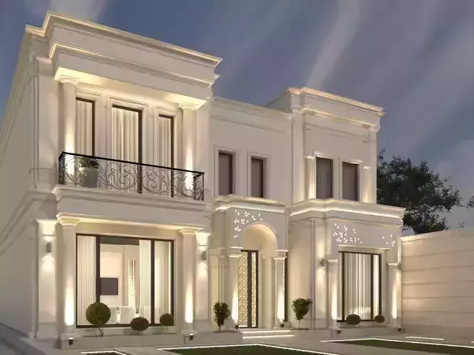architecture luxury villa in dubai