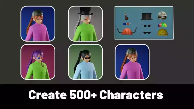 3d NFT Characters - Series LXXXVIII