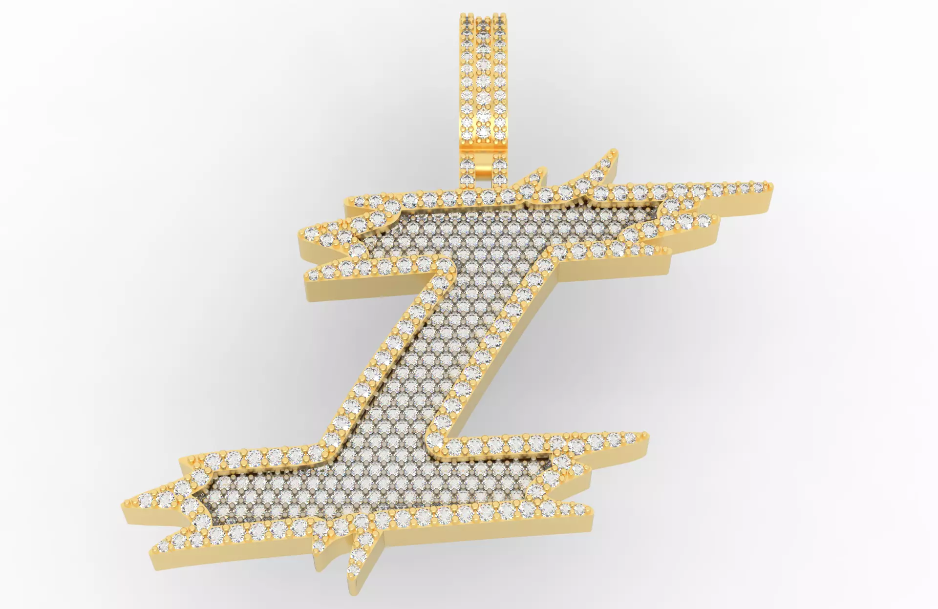 I Font Pendant 3D print model