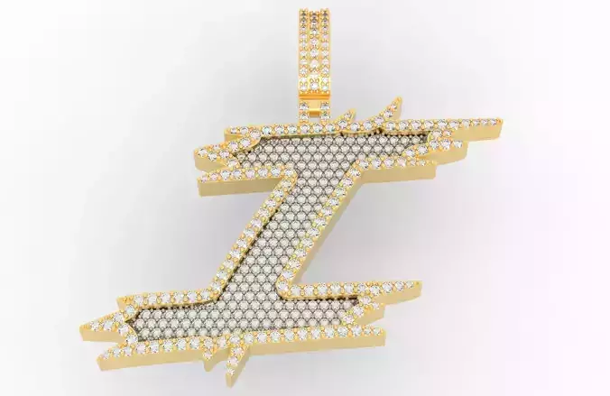 I Font Pendant 3D print model