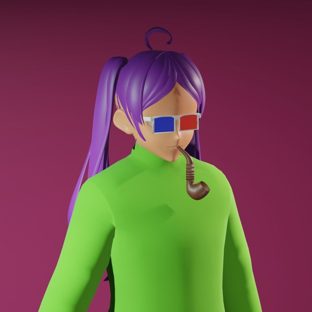 3d NFT Characters - Series LXXXIX Low-poly 3D model_3