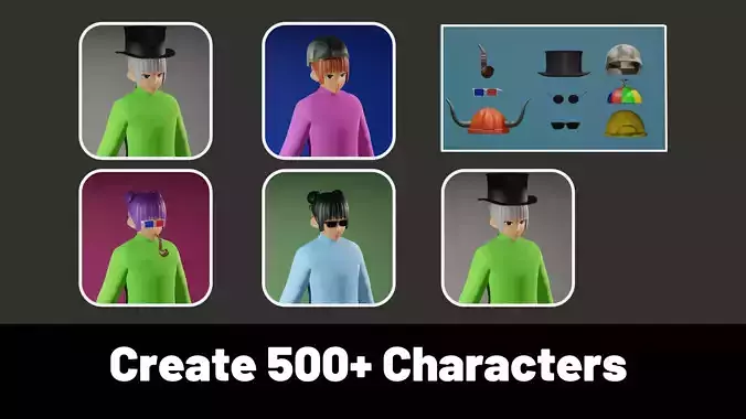 3d NFT Characters - Series XC