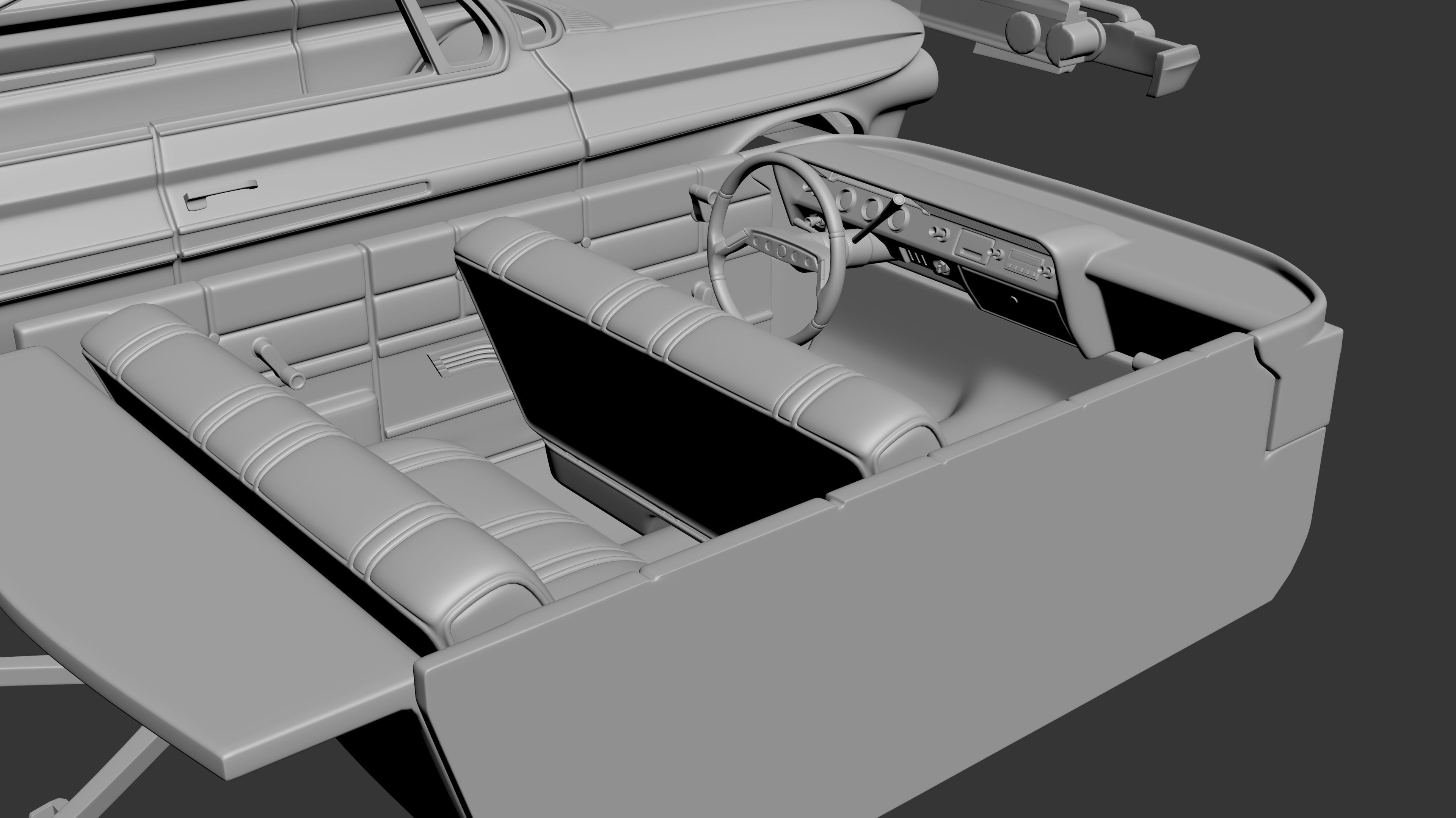 Chevrolet Impala 1961 3D print model_12