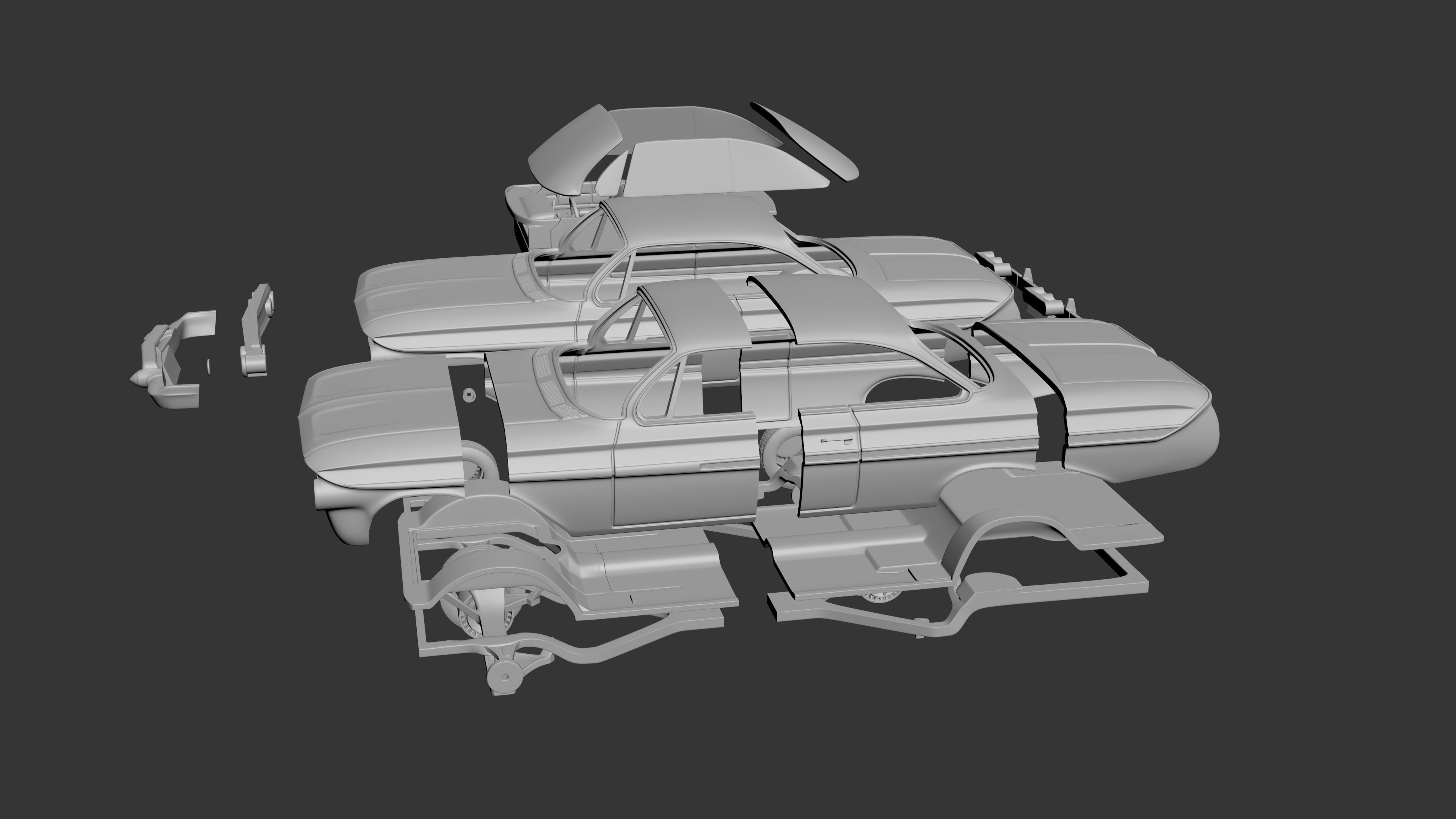 Chevrolet Impala 1961 3D print model_9