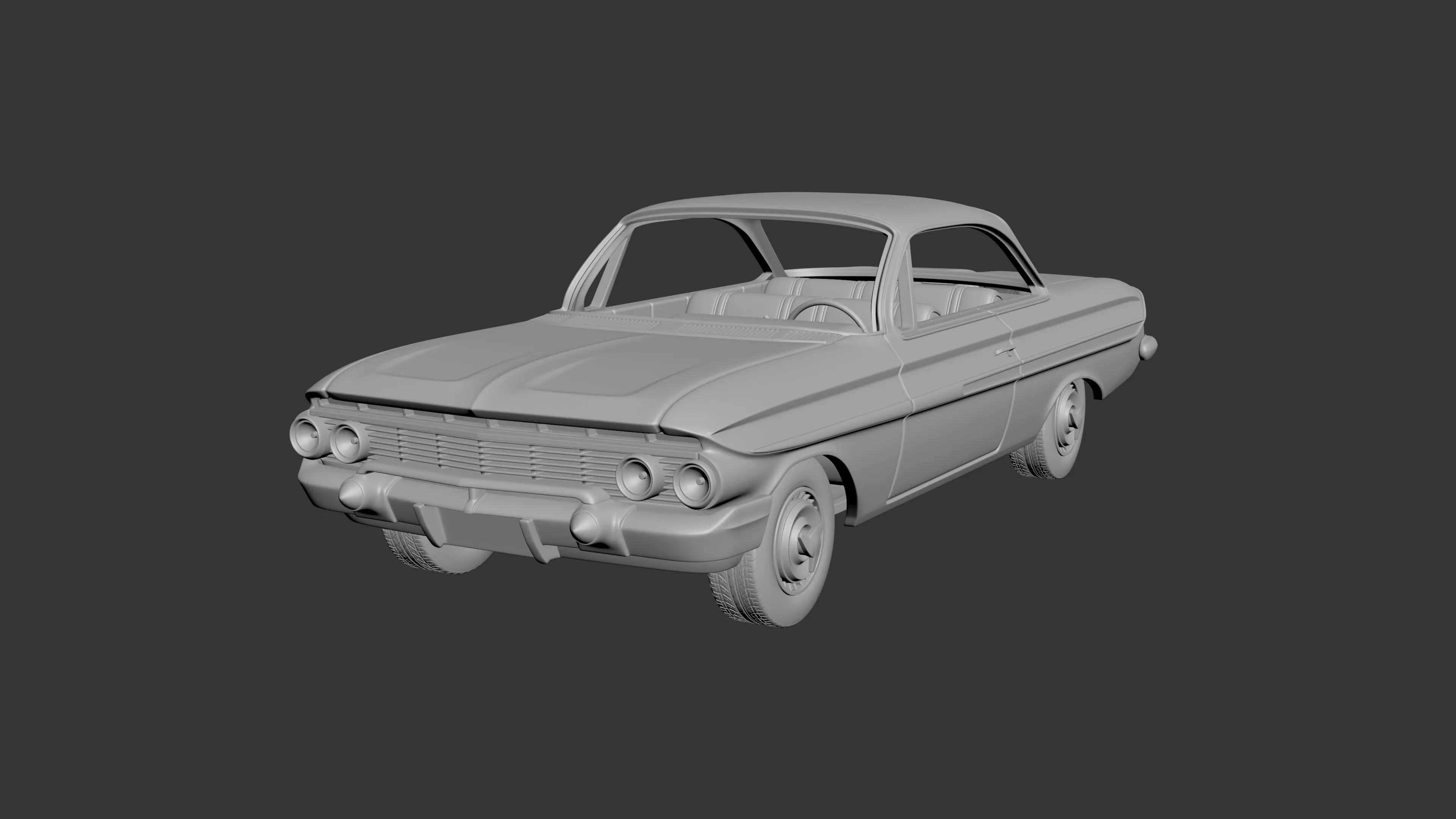 Chevrolet Impala 1961 3D print model_0