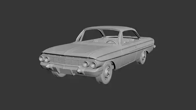 Chevrolet Impala 1961 3D print model