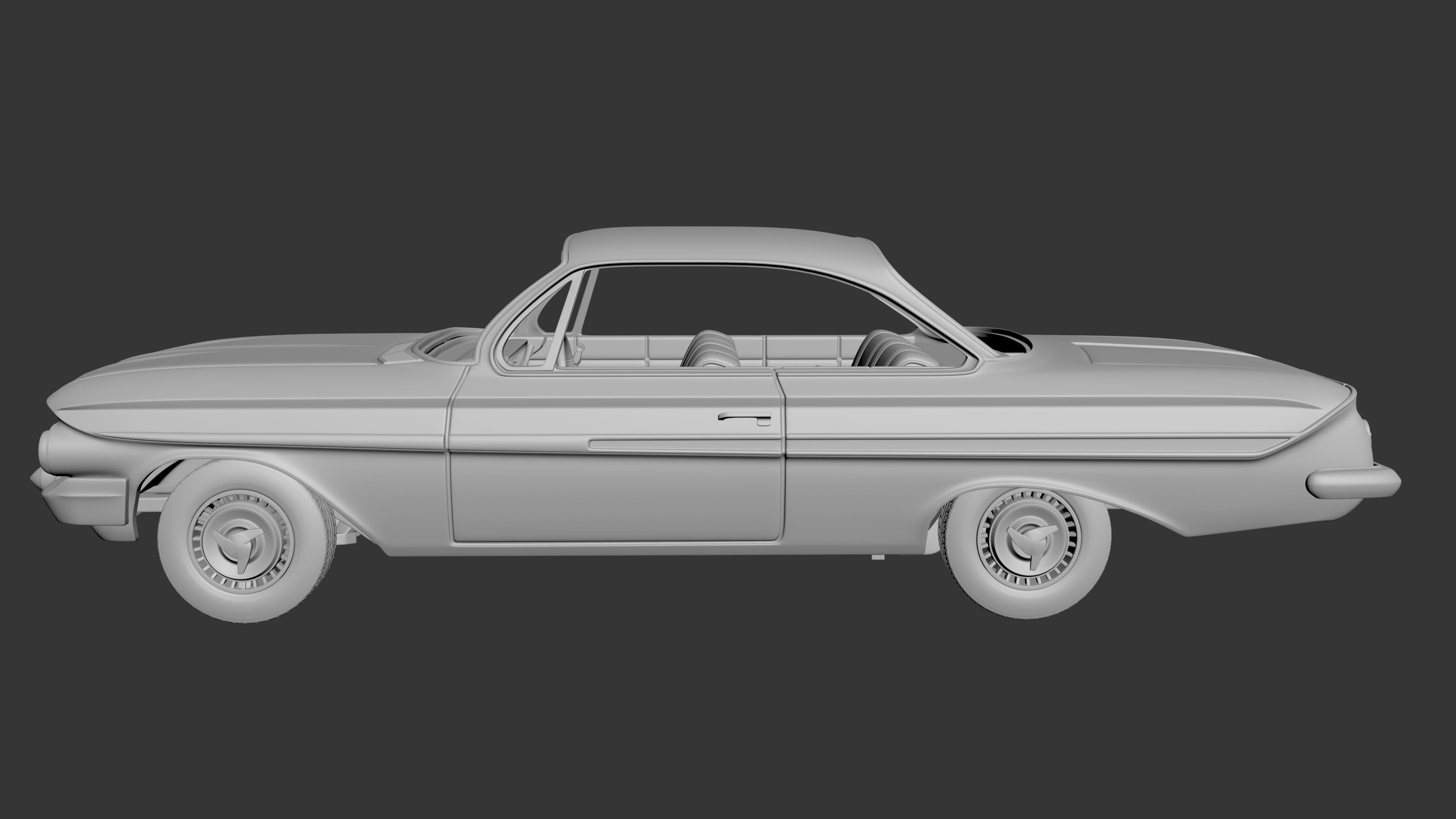 Chevrolet Impala 1961 3D print model_1