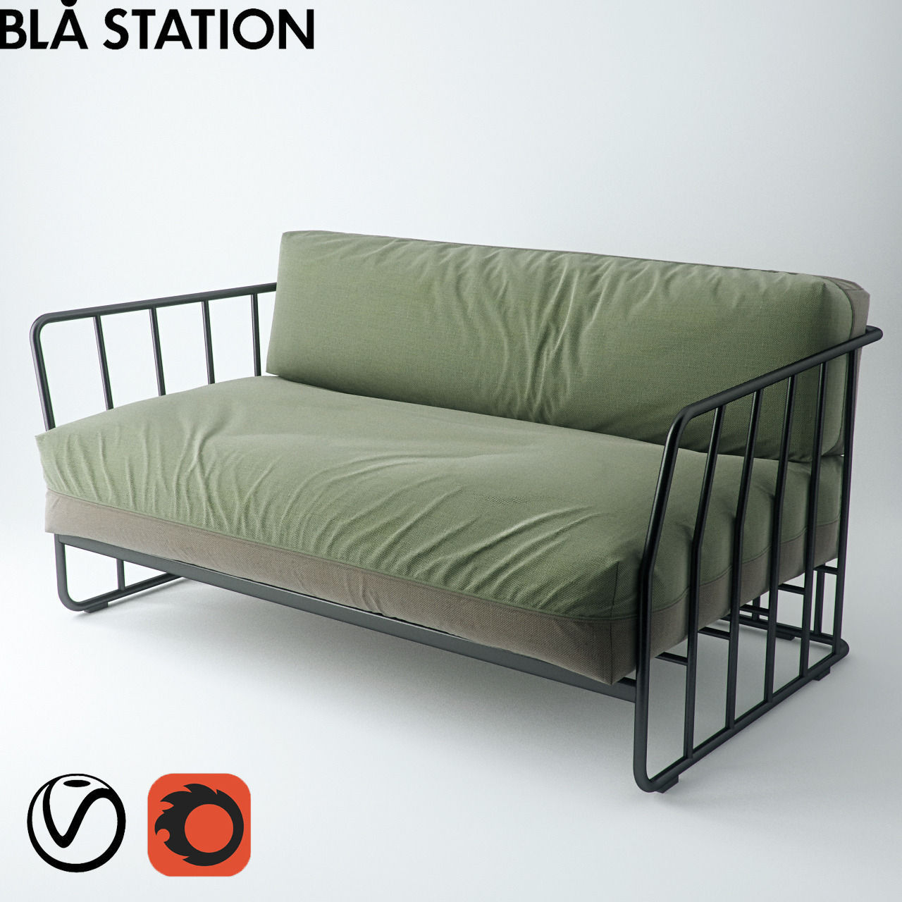 Bla Station Code 27 C Sofa 3D model_0