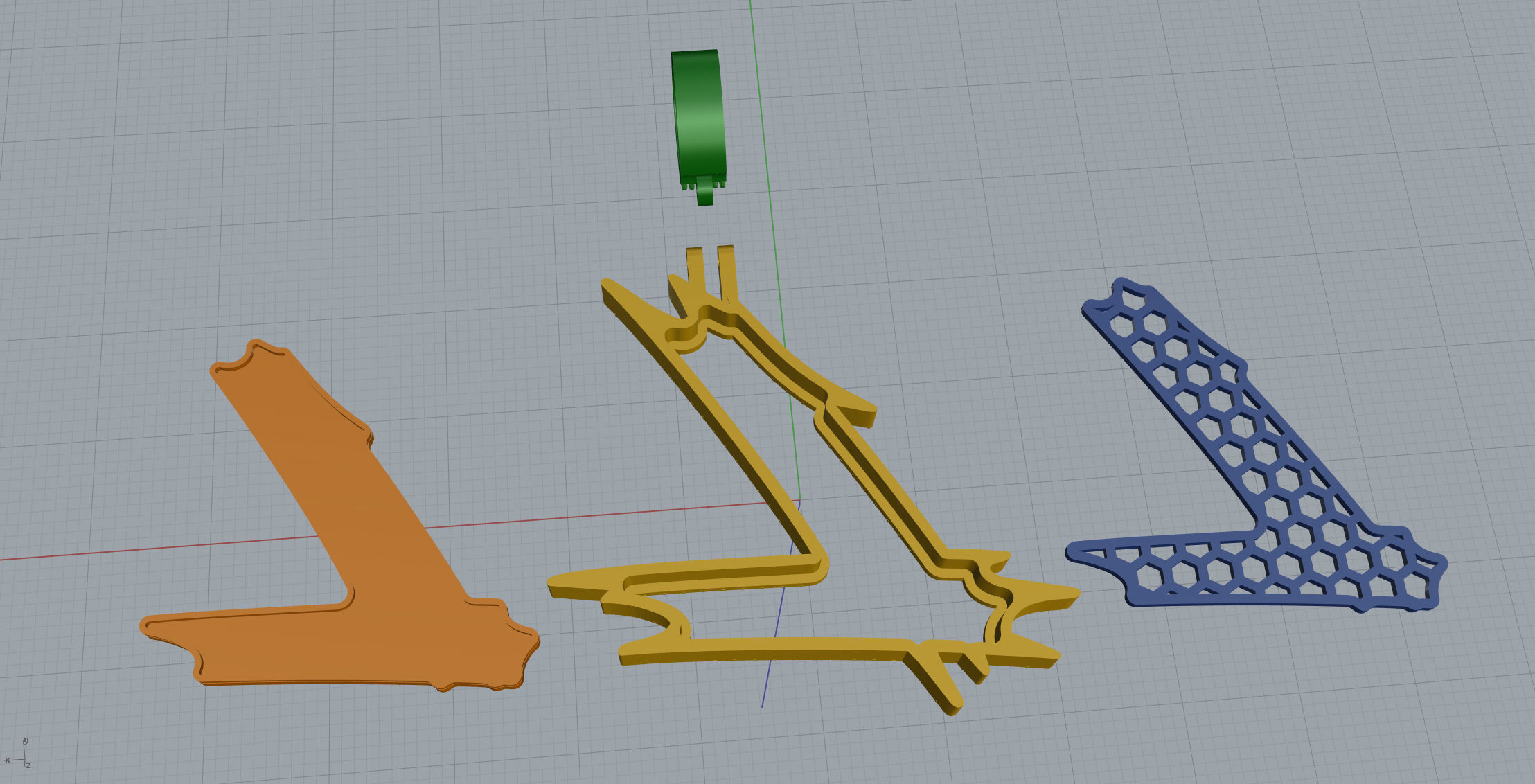 L Font Pendant 3D print model_2