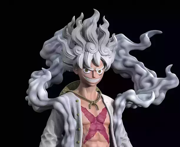 Luffy Gear 5 3D Print Model 3D print model