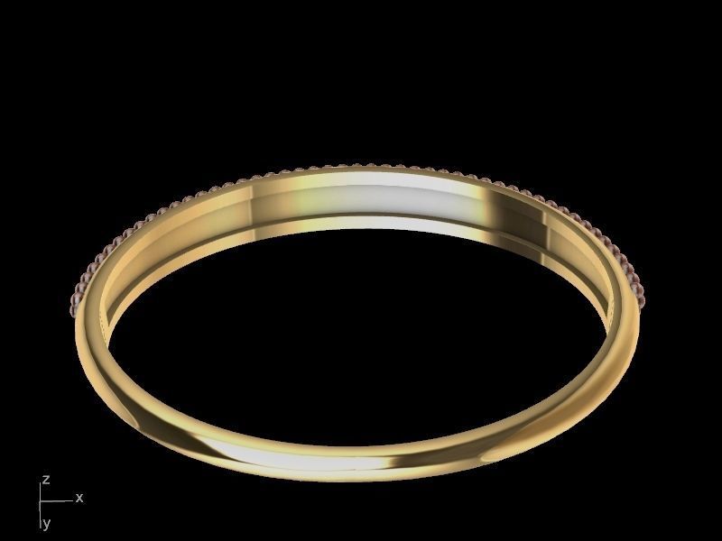 milgrain bangle stl verified 3D print model_4