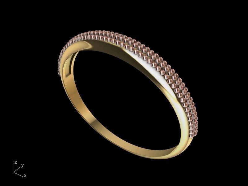 milgrain bangle stl verified 3D print model_2