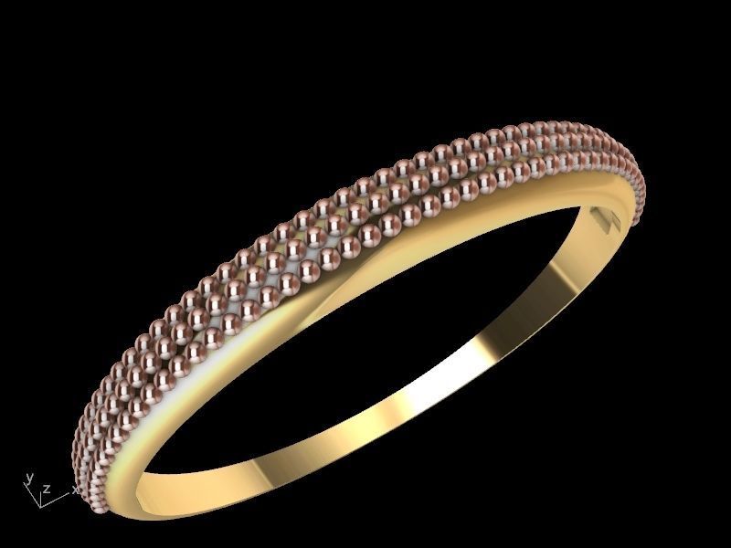 milgrain bangle stl verified 3D print model_8