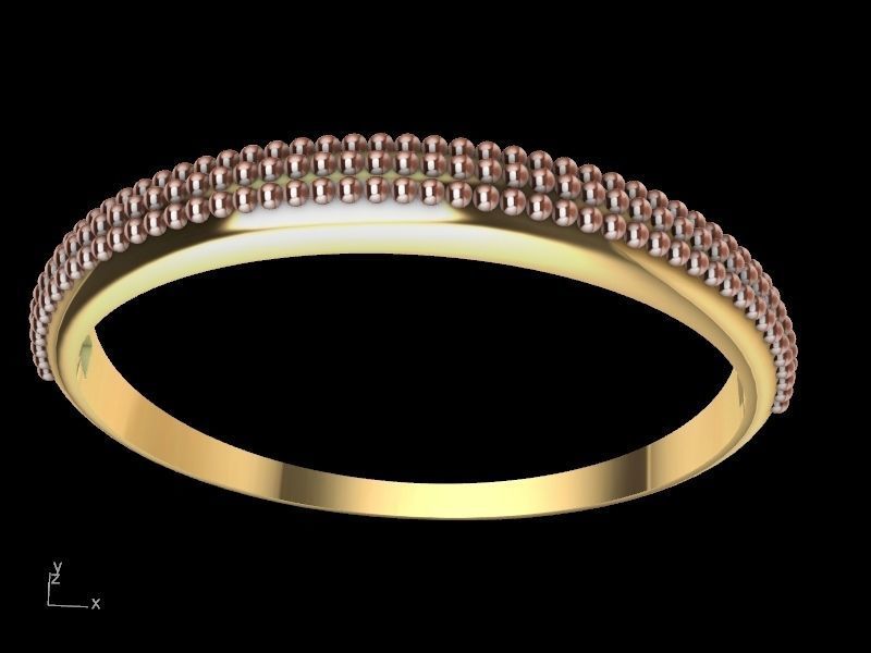 milgrain bangle stl verified 3D print model_3