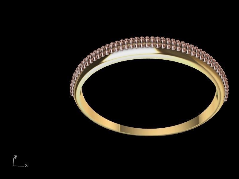 milgrain bangle stl verified 3D print model_1