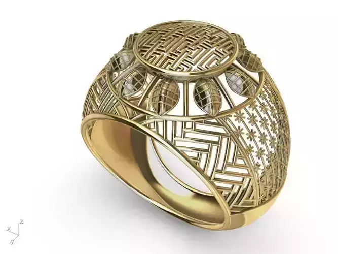 jali modern ring stl verified 