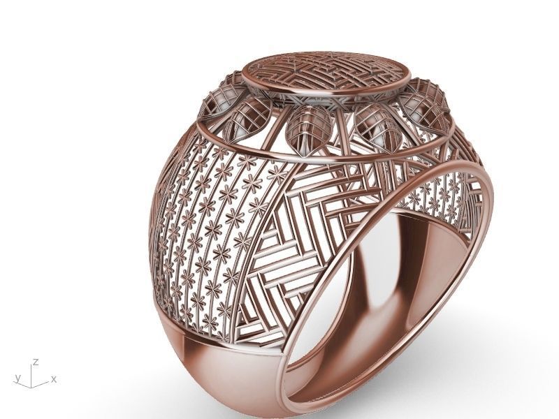 jali modern ring stl verified 3D print model_16