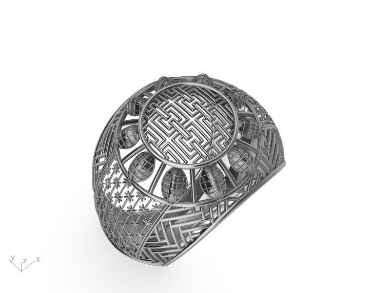 jali modern ring stl verified 3D print model_10