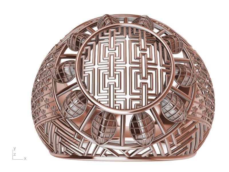 jali modern ring stl verified 3D print model_4