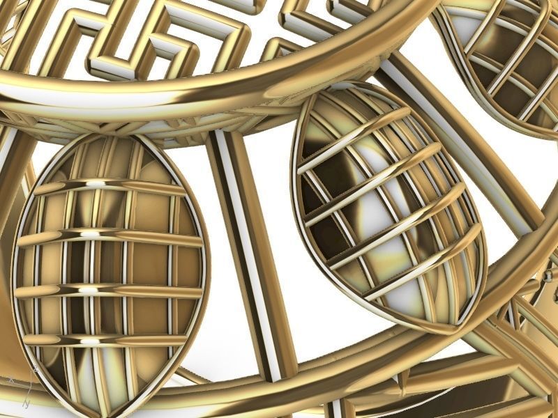 jali modern ring stl verified 3D print model_2