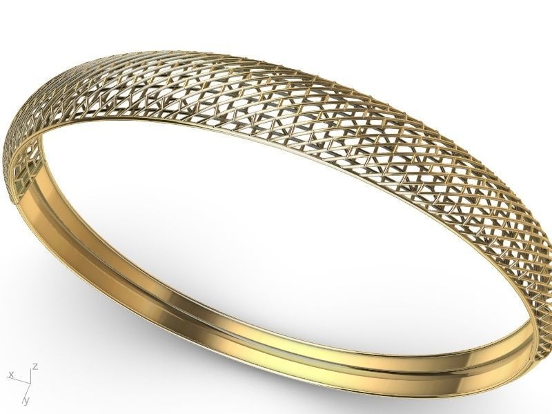 stylish lightweight JALI BRACELET stl verified 3D print model_2